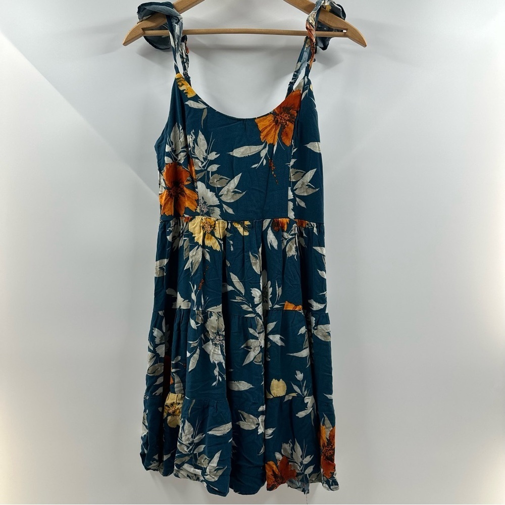 Xhilaration Turquoise Tropical Mini Dress – Size S